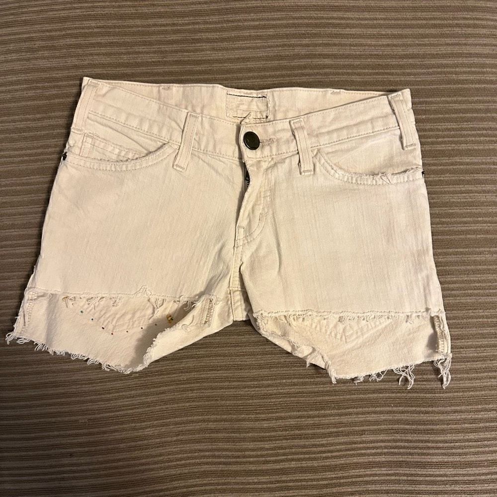 Current Elliot embroidered cut off shorts size 0/23